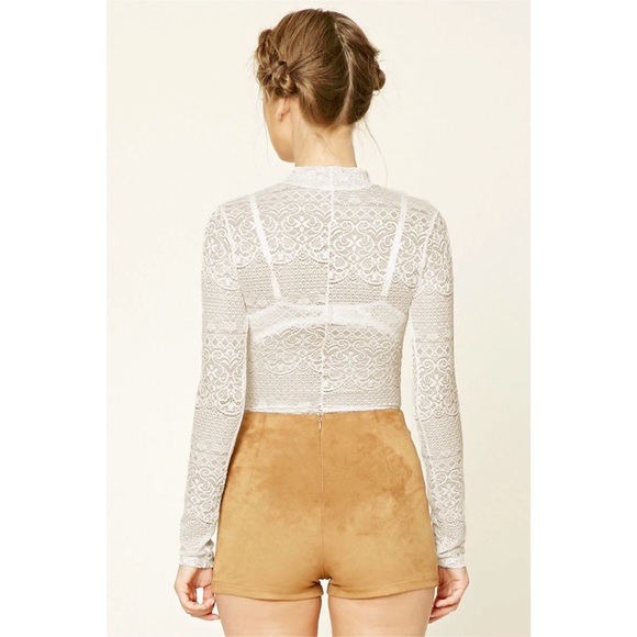 Forever 21 Lace Mockneck Bodysuit - Picture 4 of 5